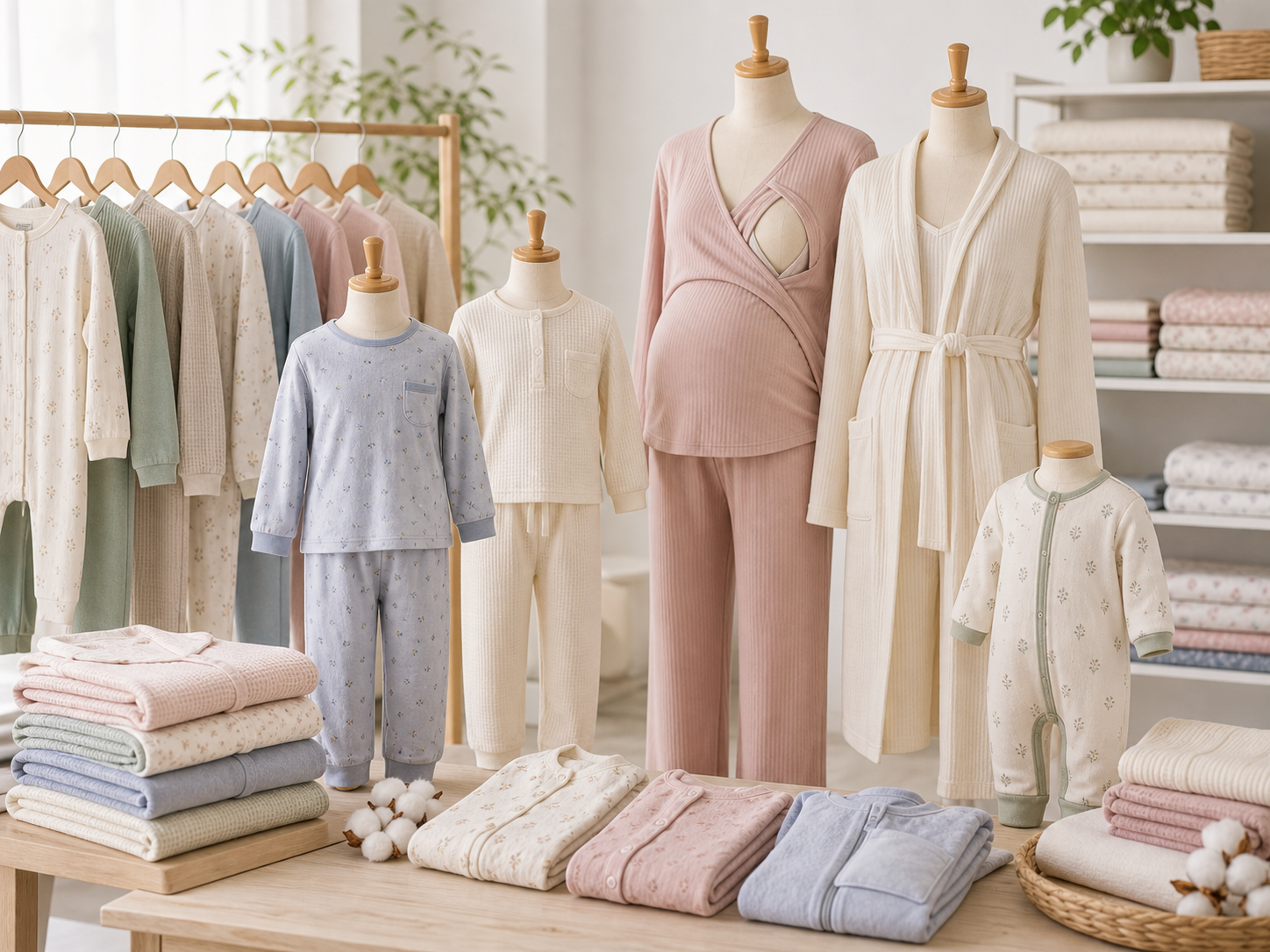Kidswear and sleep accessories samples